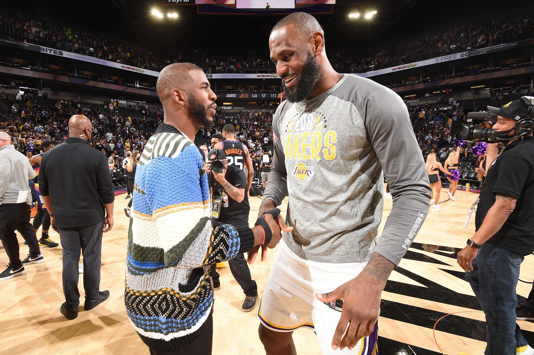 体育赛事-詹姆斯与NBA史上35.6%的球员同场竞技过 名列历史第一 保罗第二